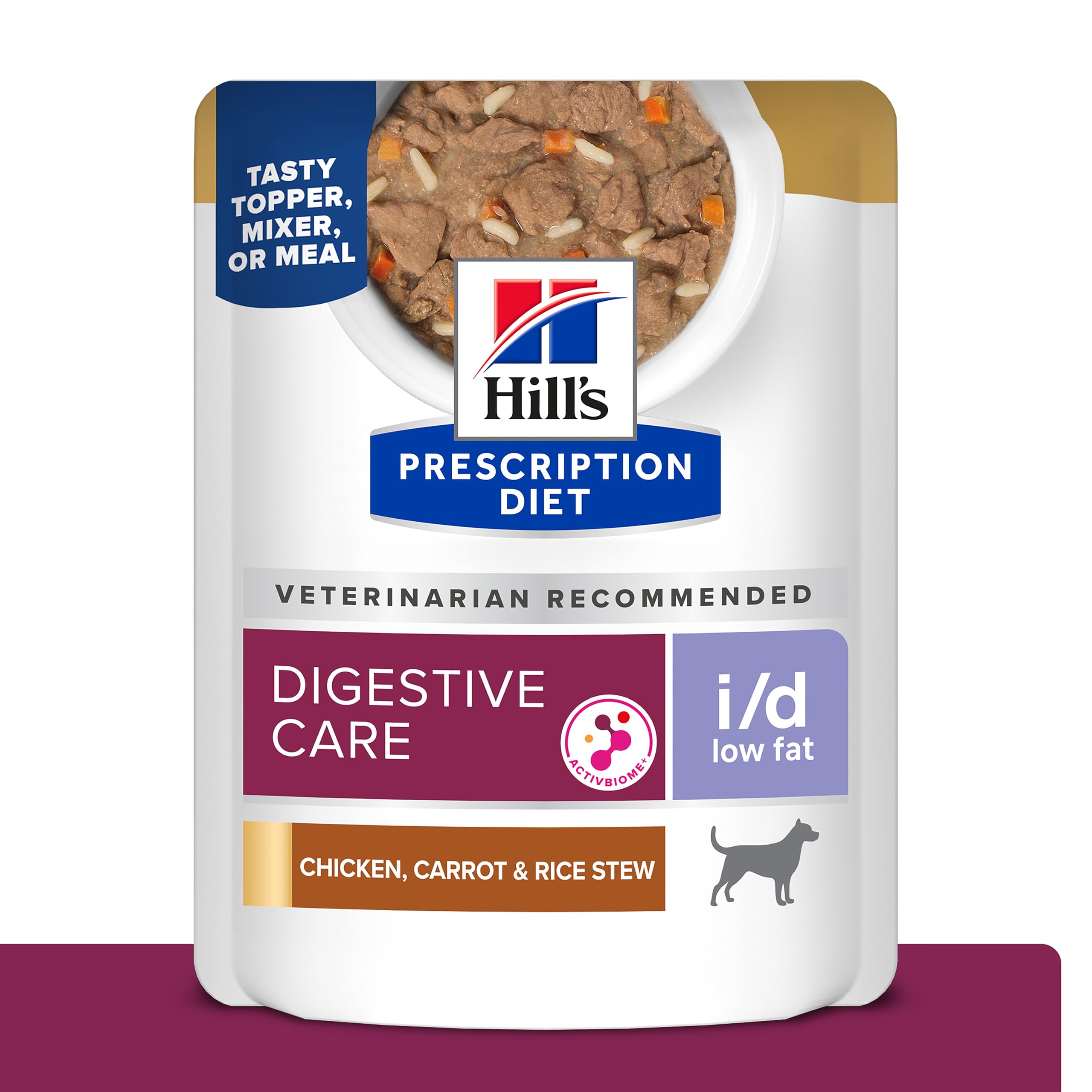 Hill's Prescription Diet i/d low fat digestive stew pouch promotes gentle digestion