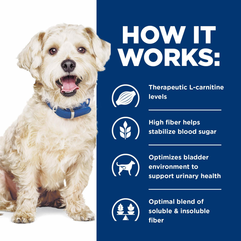 Dog measuring portion image suggesting serving guidance for Hill's WD Multibenefit