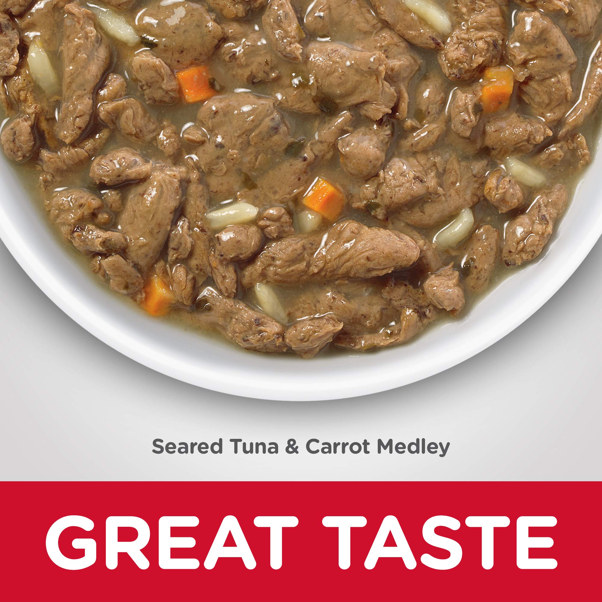 Exterior can label of Hill's Science Diet Seared Tuna Stew for convenient feeding.