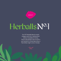Hilton Herbs Herballs oregano and mint blend appeals to horses.