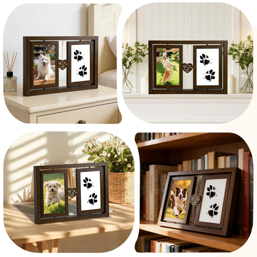 Himake blank cardstock sheets ready for paw print art