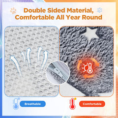 Himake Cat Desk Bed washable-removable-cover for easy cleaning.