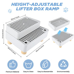 Himake cat litter catcher mat grid traps litter from paws, reducing floor mess.