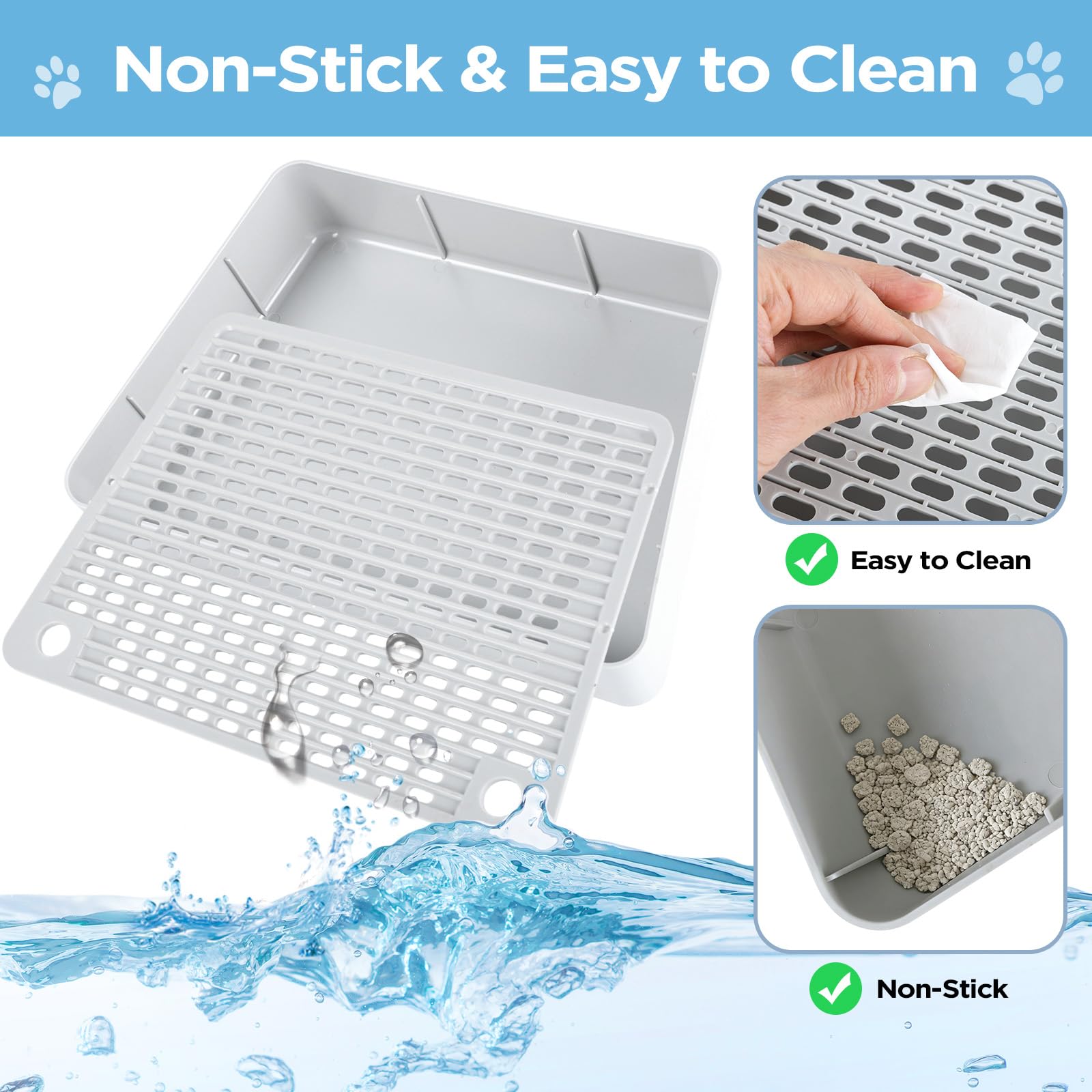 Himake durable easy-clean plastic resists dirt for faster maintenance.