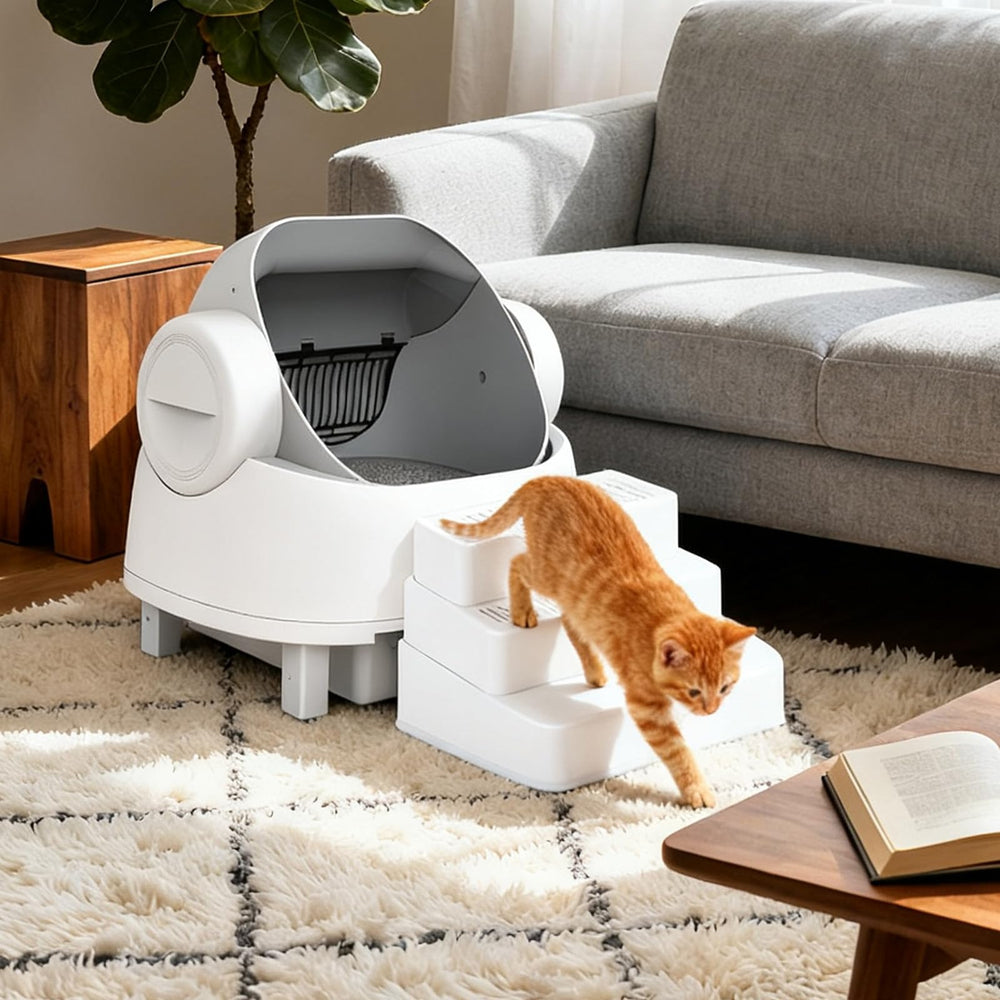 Himake helps elderly or recovering cats access beds, sofas, or cars.
