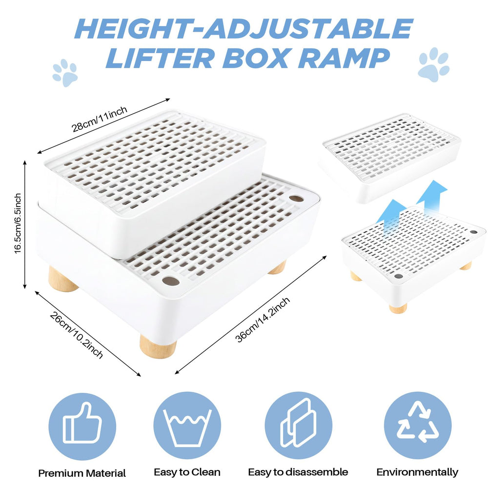 Himake litter box ramp anti-slip surface ensures safe footing