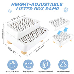 Himake litter box ramp anti-slip surface ensures safe footing