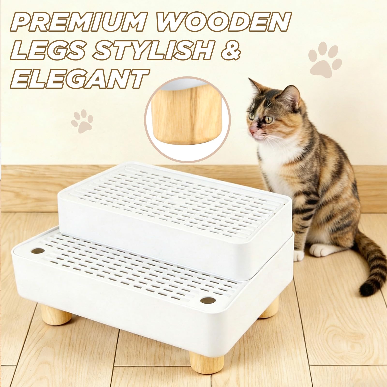 Himake multi-functional pet steps for beds sofas and cars