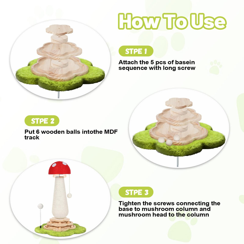Himake natural sisal rope scratching post with sturdy base.