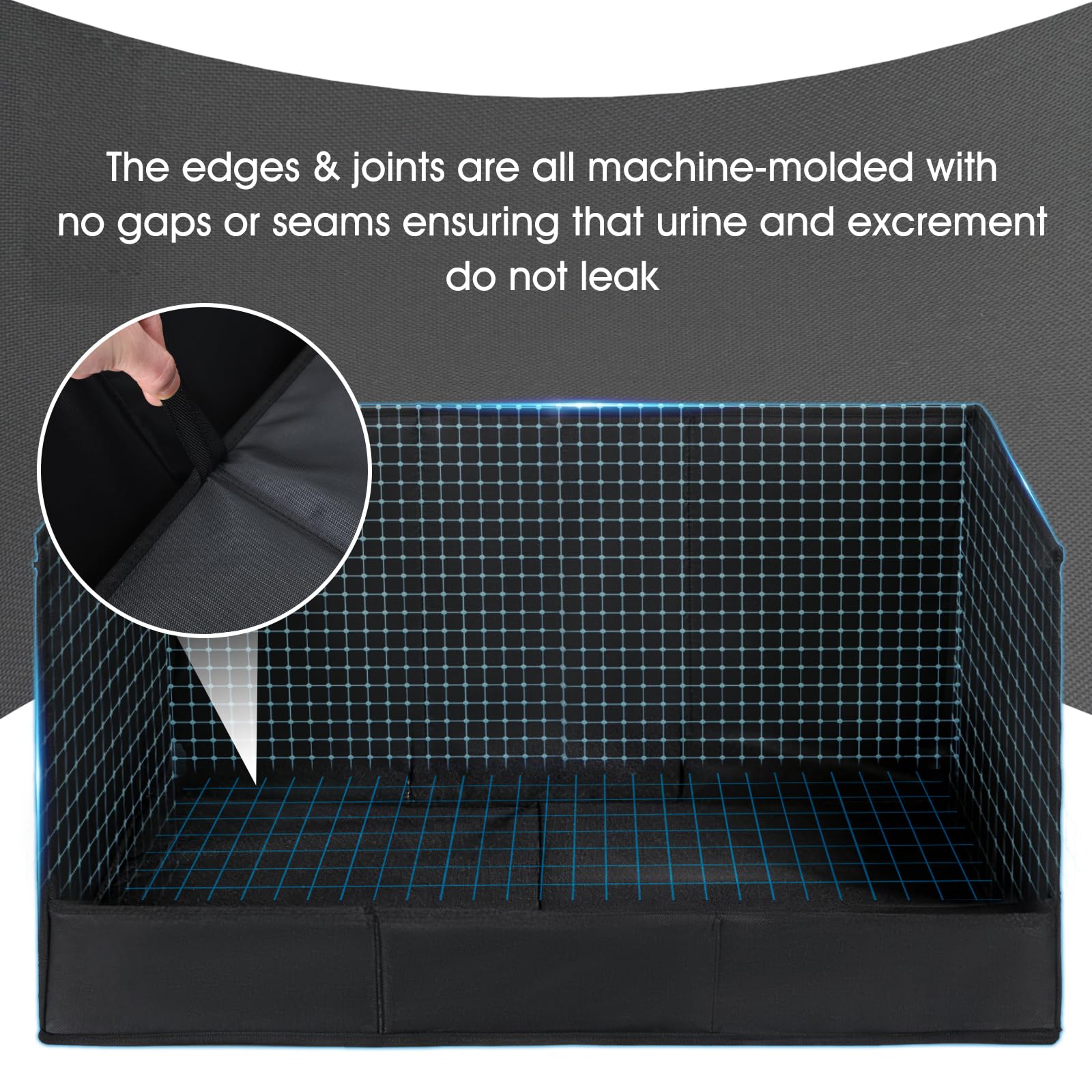 Himake pee pad holder foldable design enables quick setup and portability