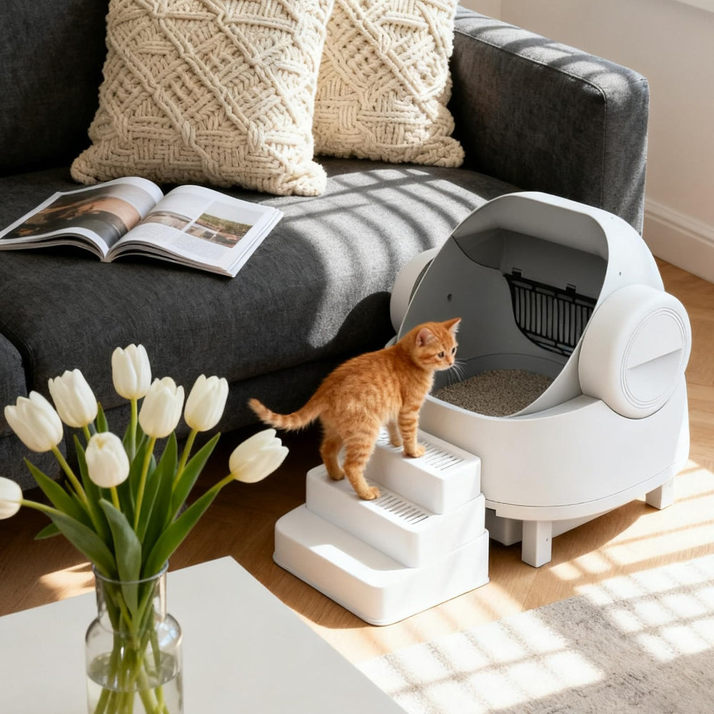 Himake fits standard and automatic litter boxes for seamless setup.