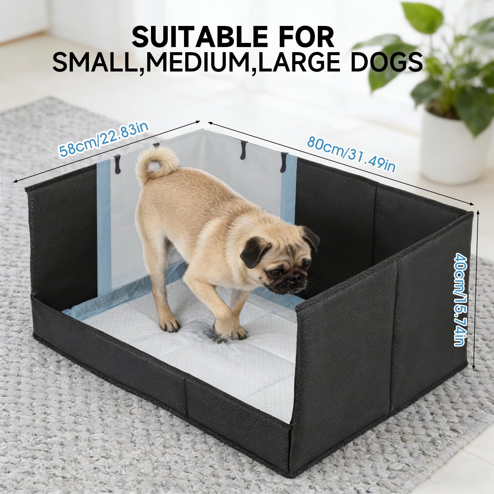 Himake waterproof dog potty tray cleans easily after use