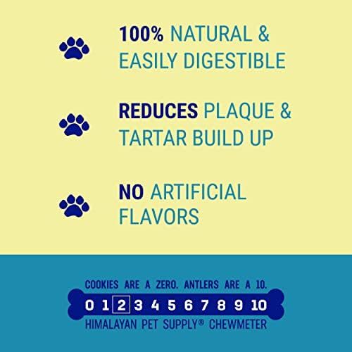 Himalayan Dog Chew allergen-free badges indicating lactose-free, gluten-free, soy-free.