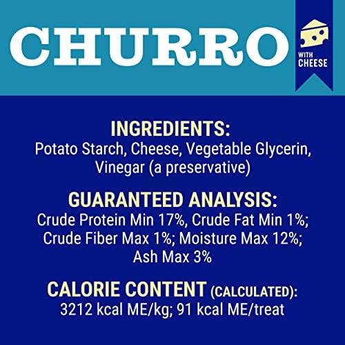 Himalayan Dog Chew churro 6-inch chews for extended chewing sessions.