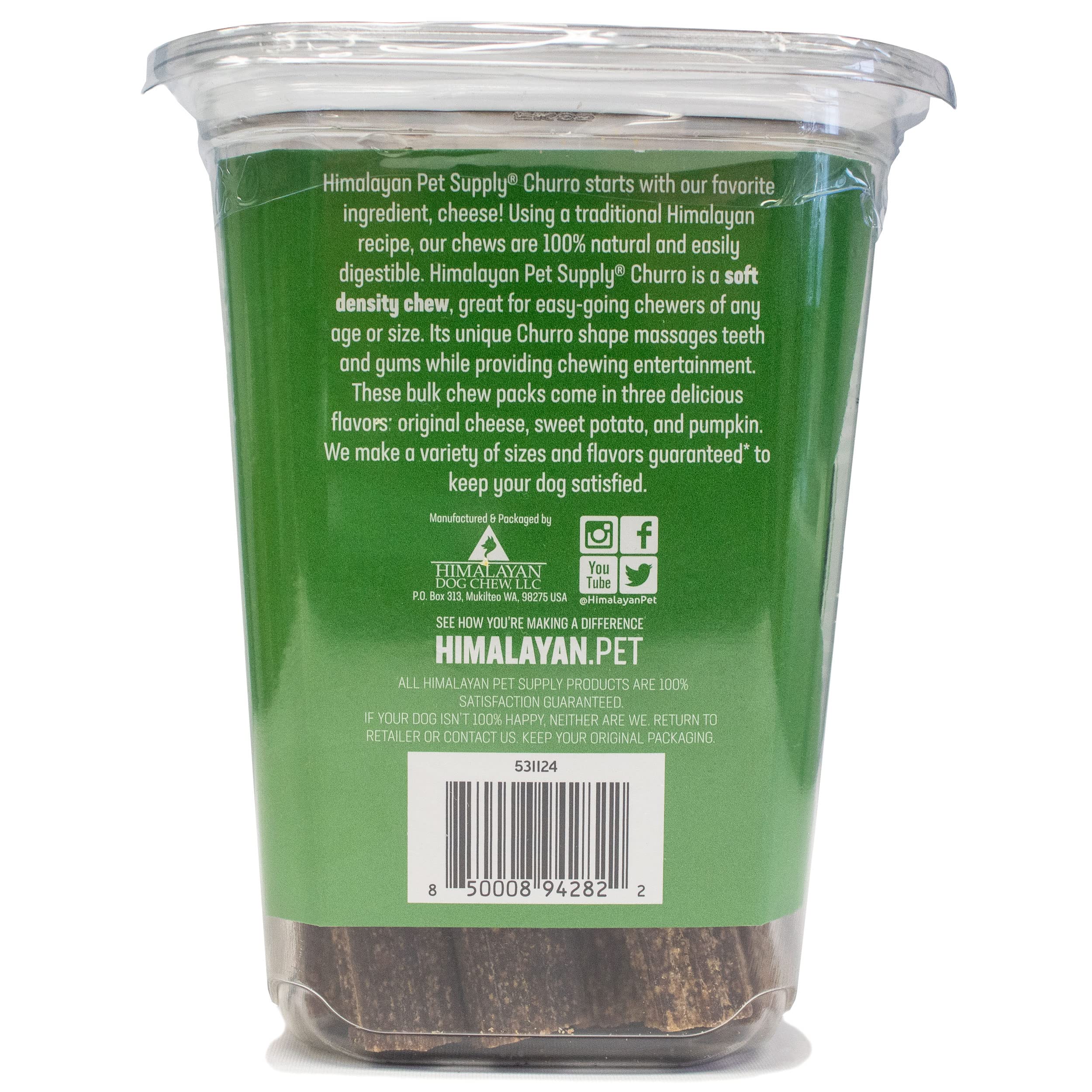 Himalayan Dog Chew Churro cheese sweet potato 6 inch chew tasty grain free option