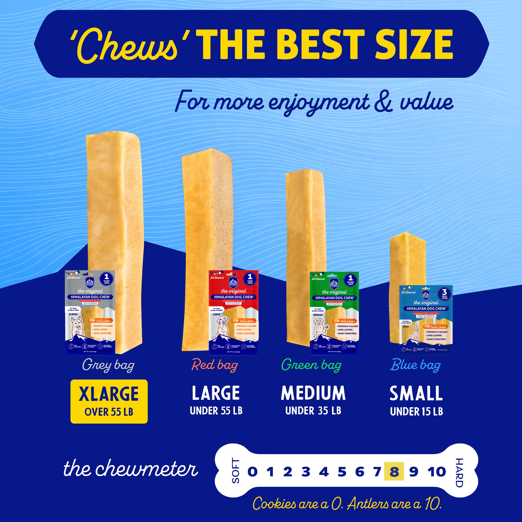 Himalayan Dog Chew gluten-free grain-free lactose-free snack.