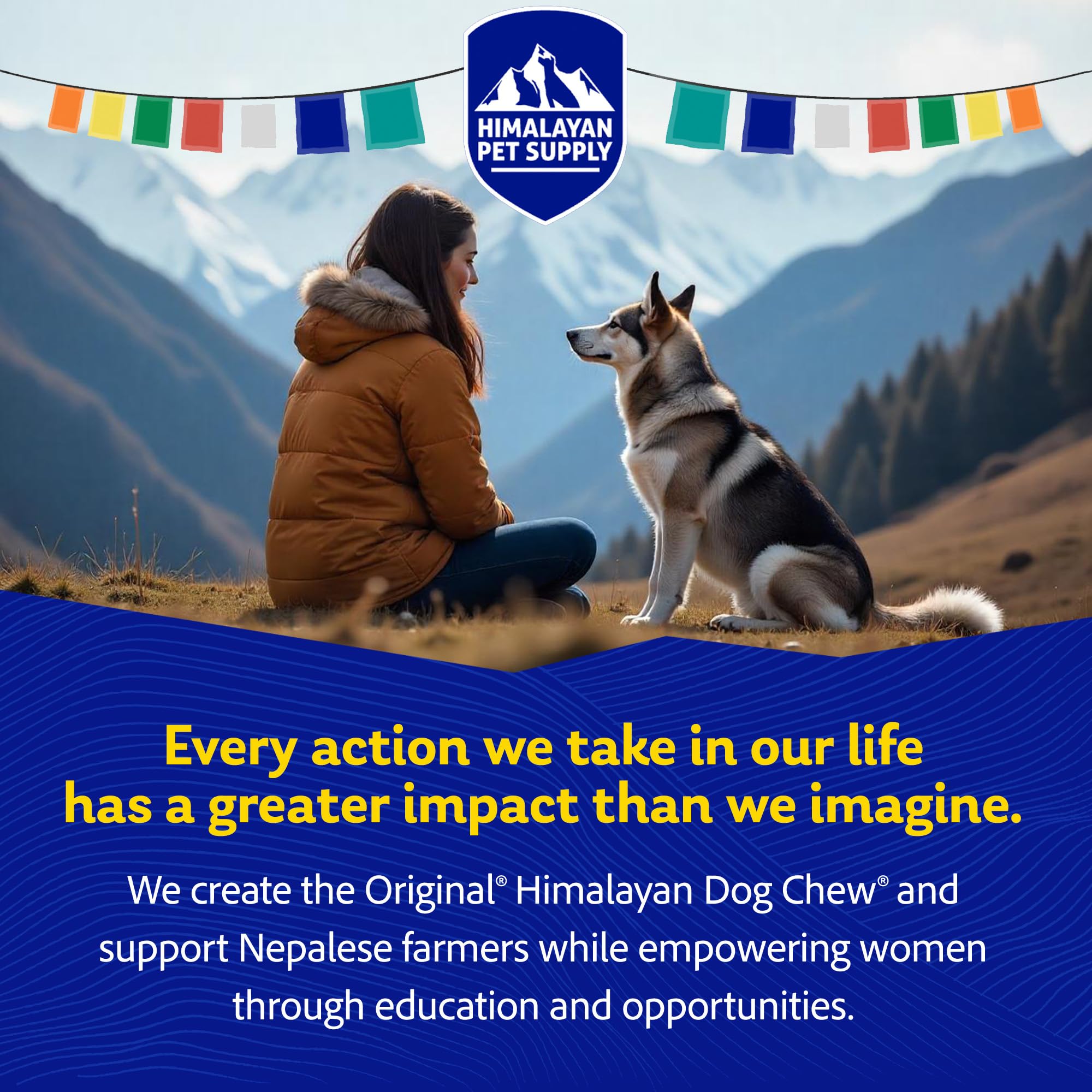 Himalayan Dog Chew handcrafted in Nepal, ethical sourcing