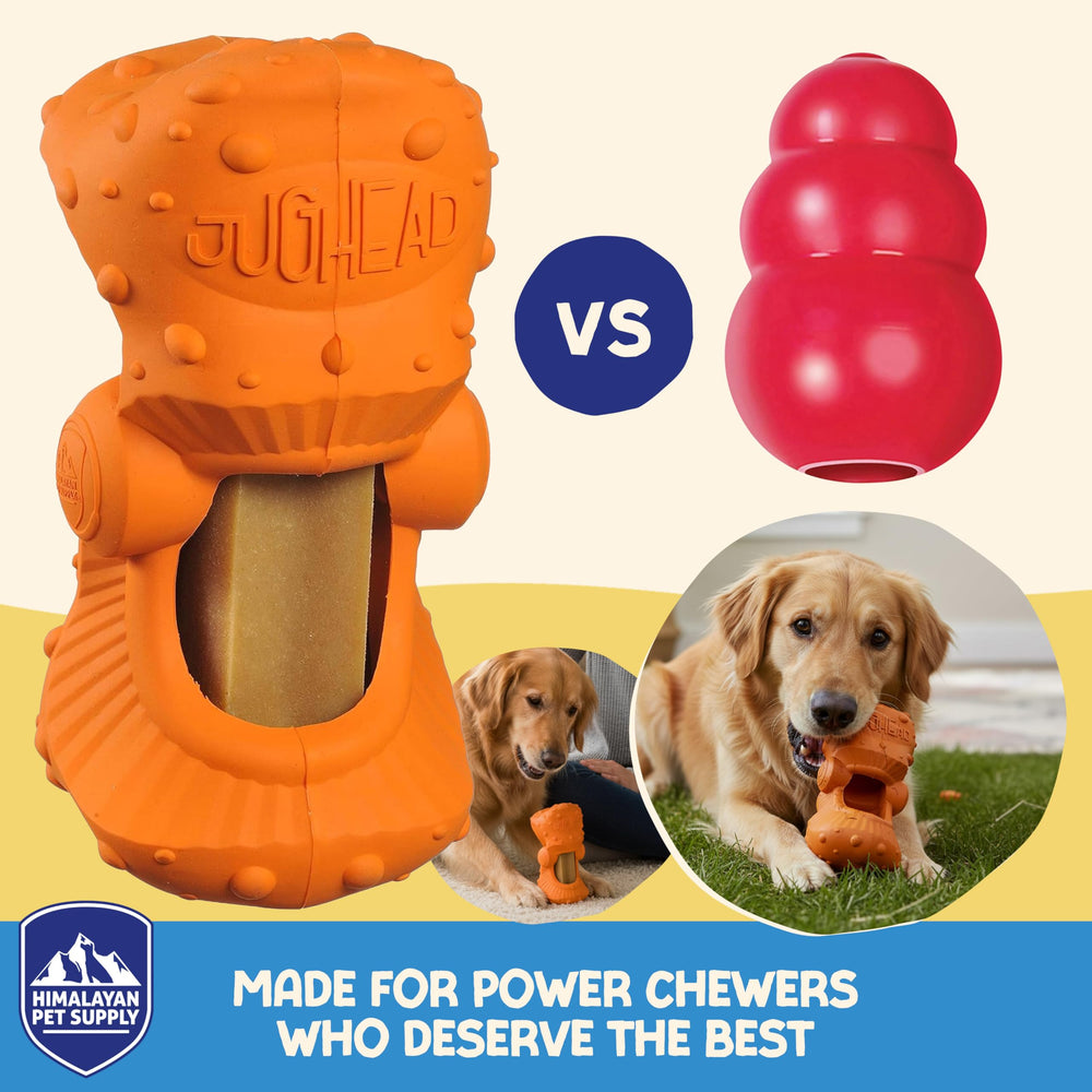 Himalayan Jughead Holder nubs add sensory chew interest for dogs.