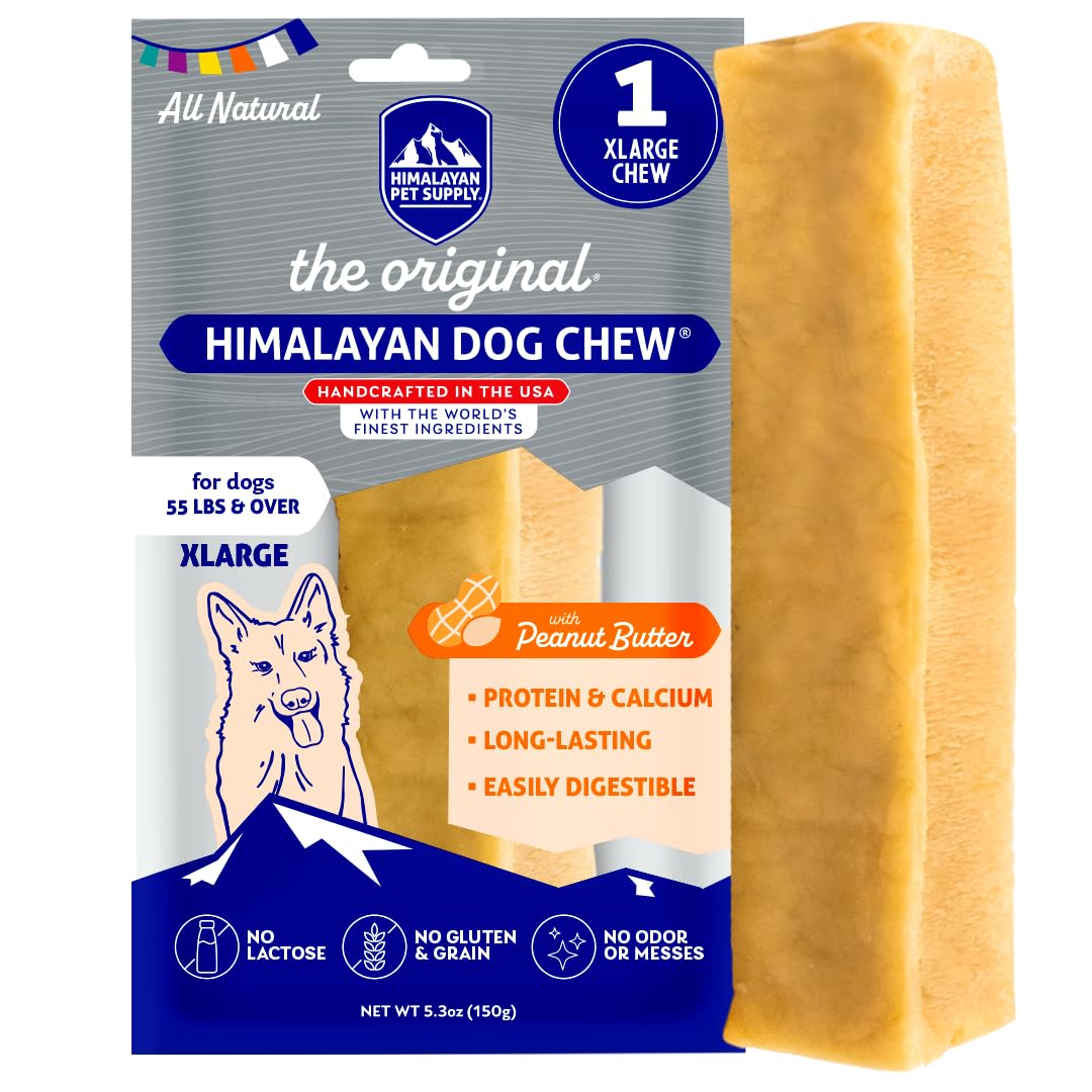 Himalayan Dog Chew original yak cheese stick for long-lasting entertainment.