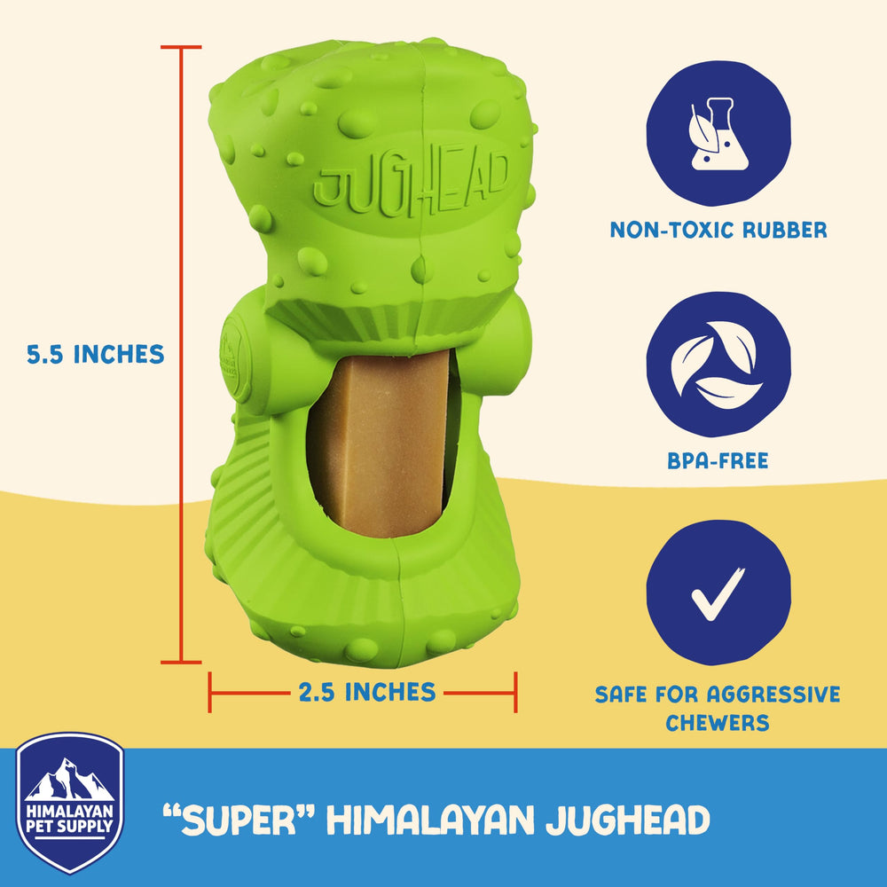 Himalayan Veggie Treats with Carrots in the Jughead promote interactive feeding.