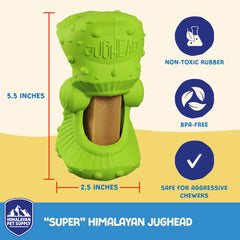 Himalayan Veggie Treats with Carrots in the Jughead promote interactive feeding.