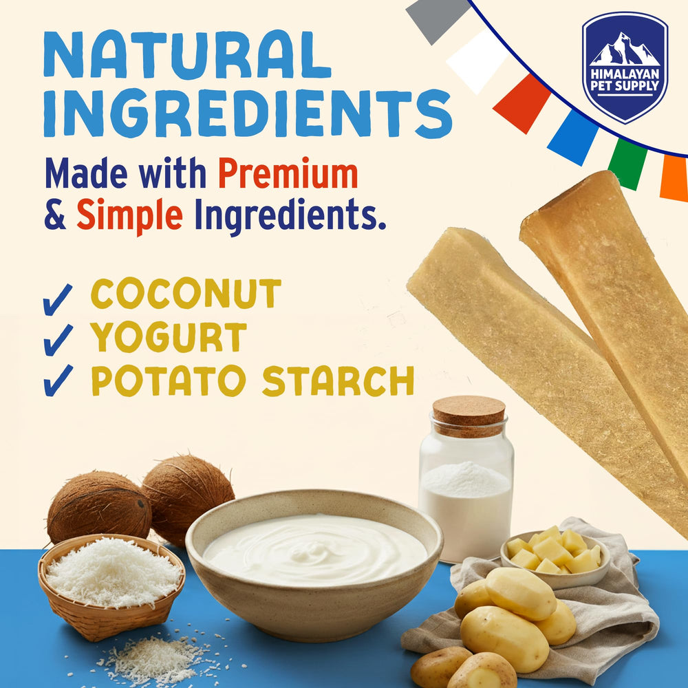 Himalayan sticks are lactose- and gluten-free for sensitive dogs.