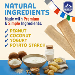 Graphic shows prebiotics and probiotics supporting digestive balance.