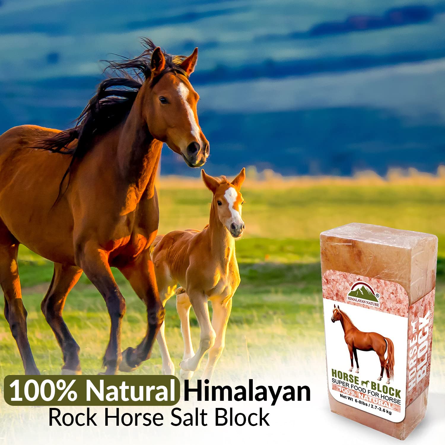 Himalayan Nature rain-resistant mineral salt for outdoor use.