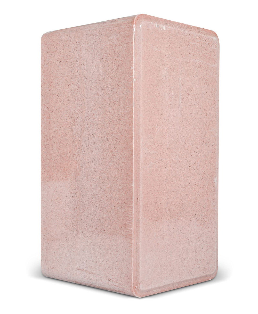 Himalayan Secrets compressed salt block close-up, showing durable, crumbling-resistant design.