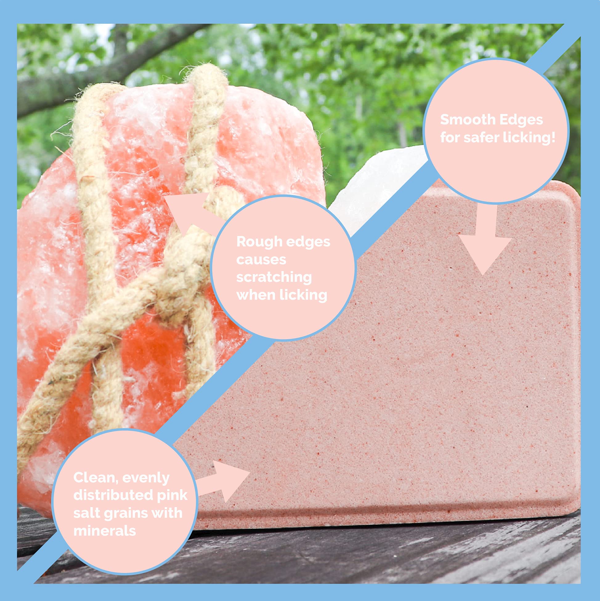 Himalayan Secrets pink block for cattle with smooth licking surface.