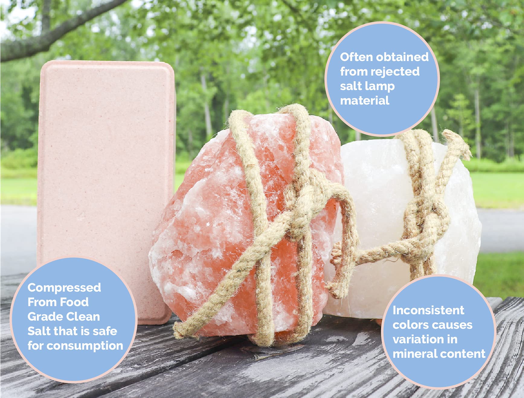 Himalayan Secrets salt block for sheep supports steady mineral intake outdoors.