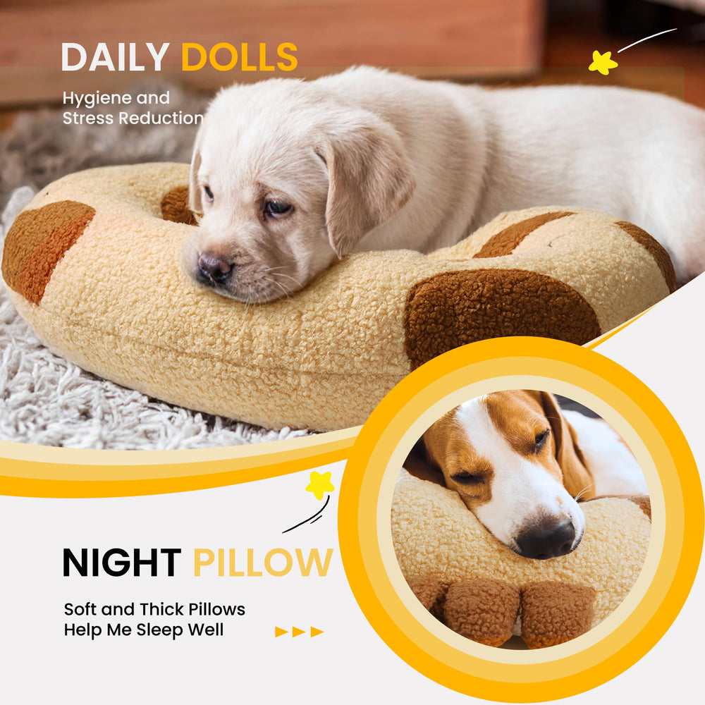 HiPetpy dog pillow yellow color brightens pet spaces