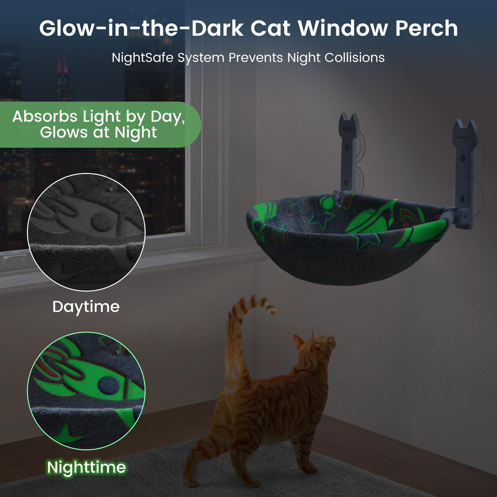 HiPetpy foldable window perch saves space while giving cats a sunny spot.