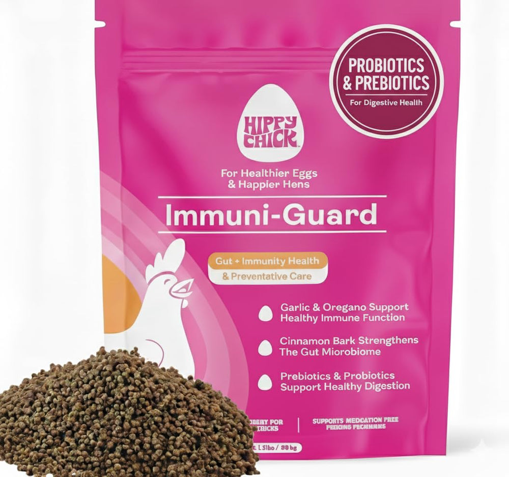 Hippy Chick Immunity bottle pour supports respiratory and gut balance.