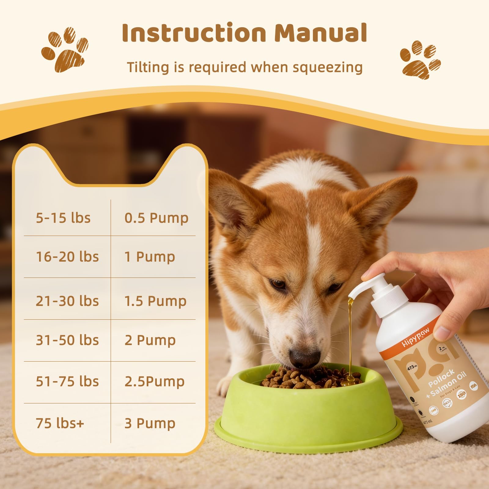 HipyPaw pet-meal-dish-dispense image shows effortless mixing into meals.