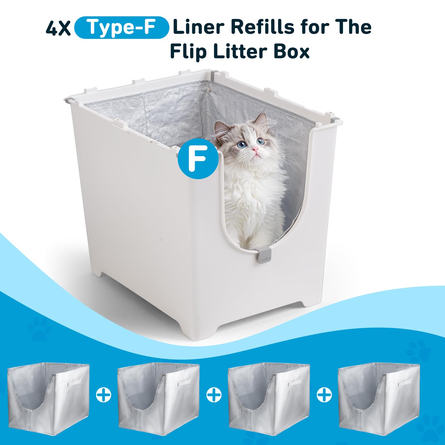 HIREGIGI Liner F shows carrying handles for easy disposal.