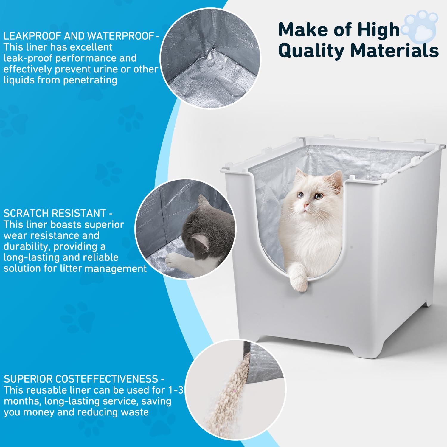 HIREGIGI Liner F is leak-proof for cleaner spaces.