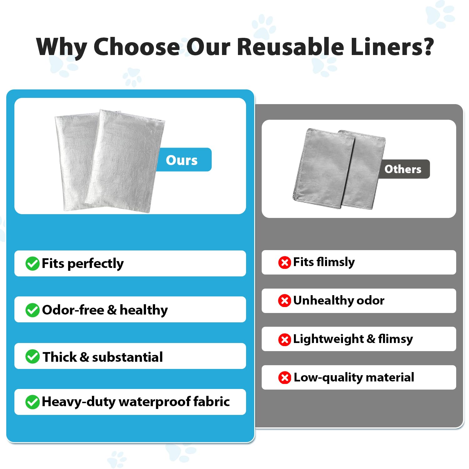 HIREGIGI Liner F reusable design saves money.