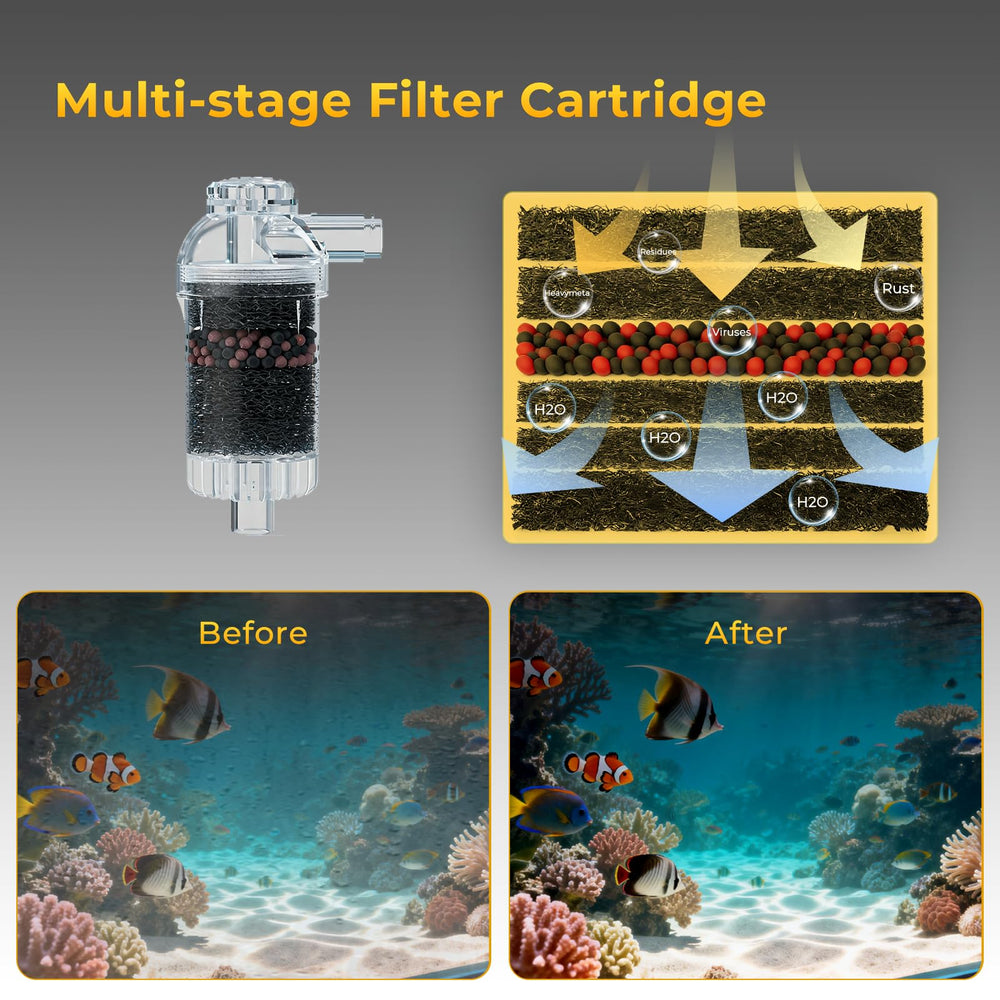 HiTauing adjustable telescopic tube extends reach for deep tanks
