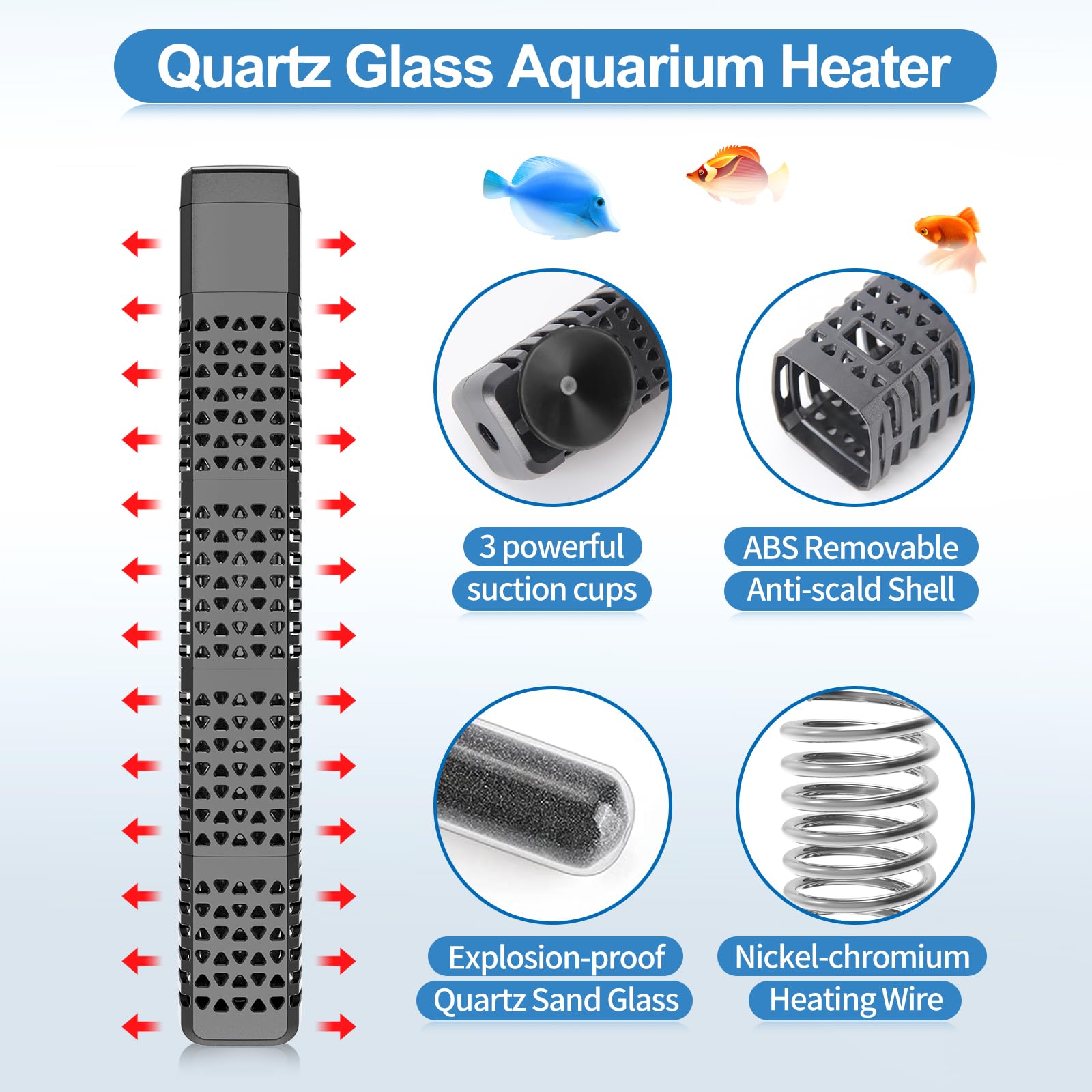 HiTauing digital LED display shows real-time and target temperatures.
