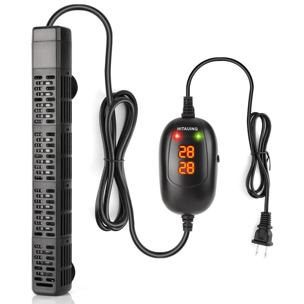 HiTauing aquarium heater external controller displays precise water temperature.
