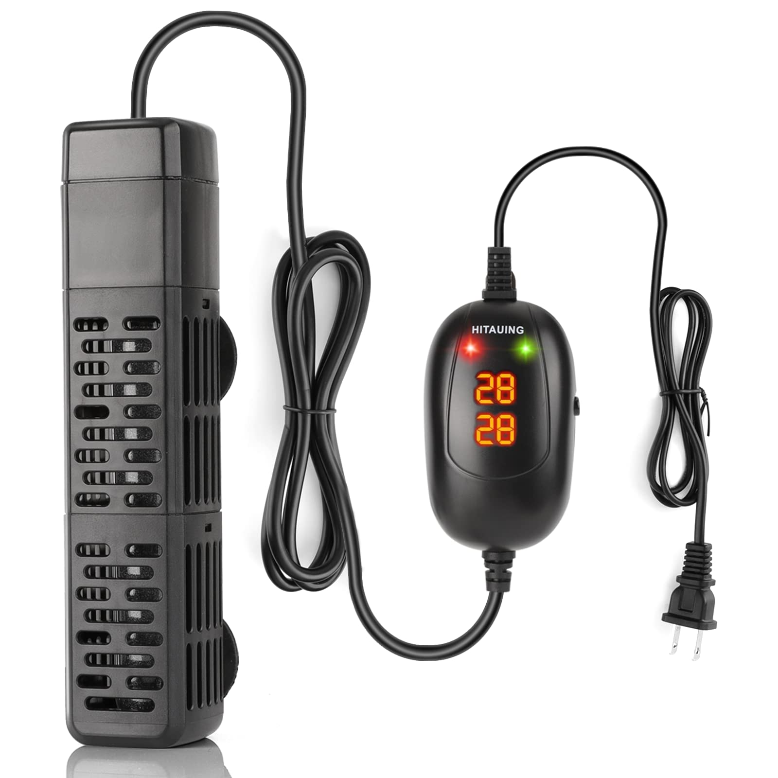 HiTauing aquarium heater external digital display for precise temperature monitoring