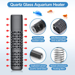 HiTauing water sensor stops heating when out of water for safety.
