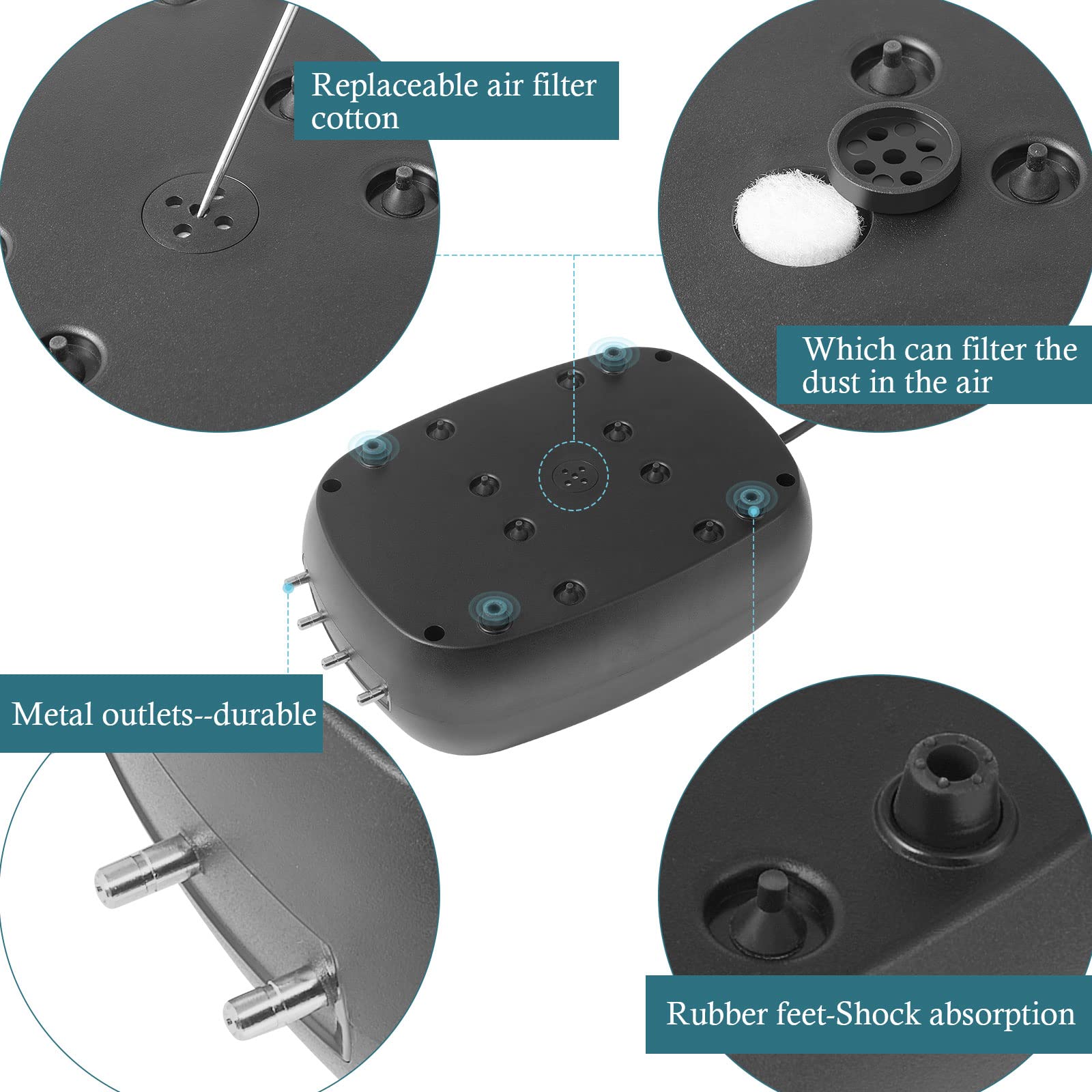 HITOP complete accessory kit: tubing, stones, valves