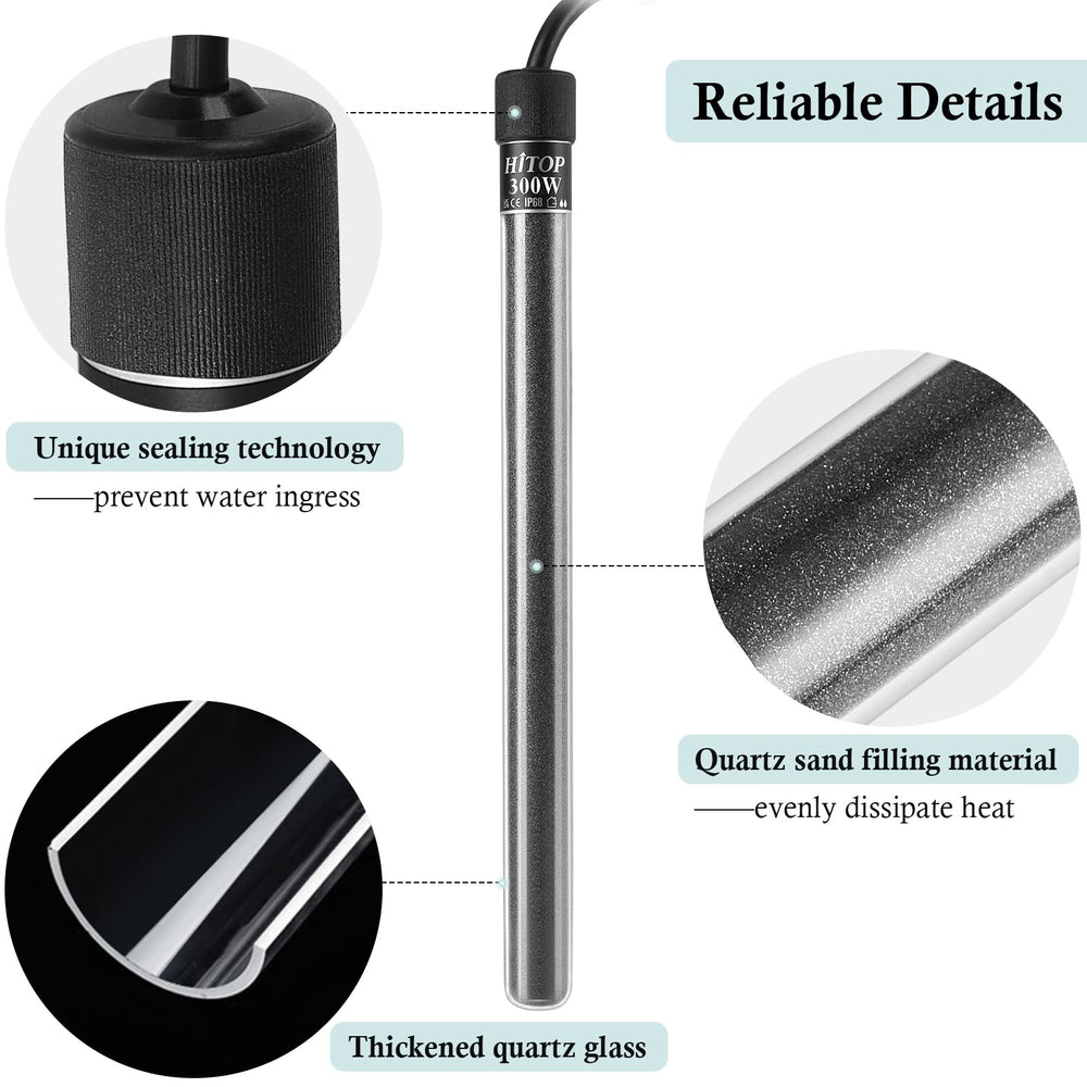 Hitop compatible with saltwater and freshwater tanks.
