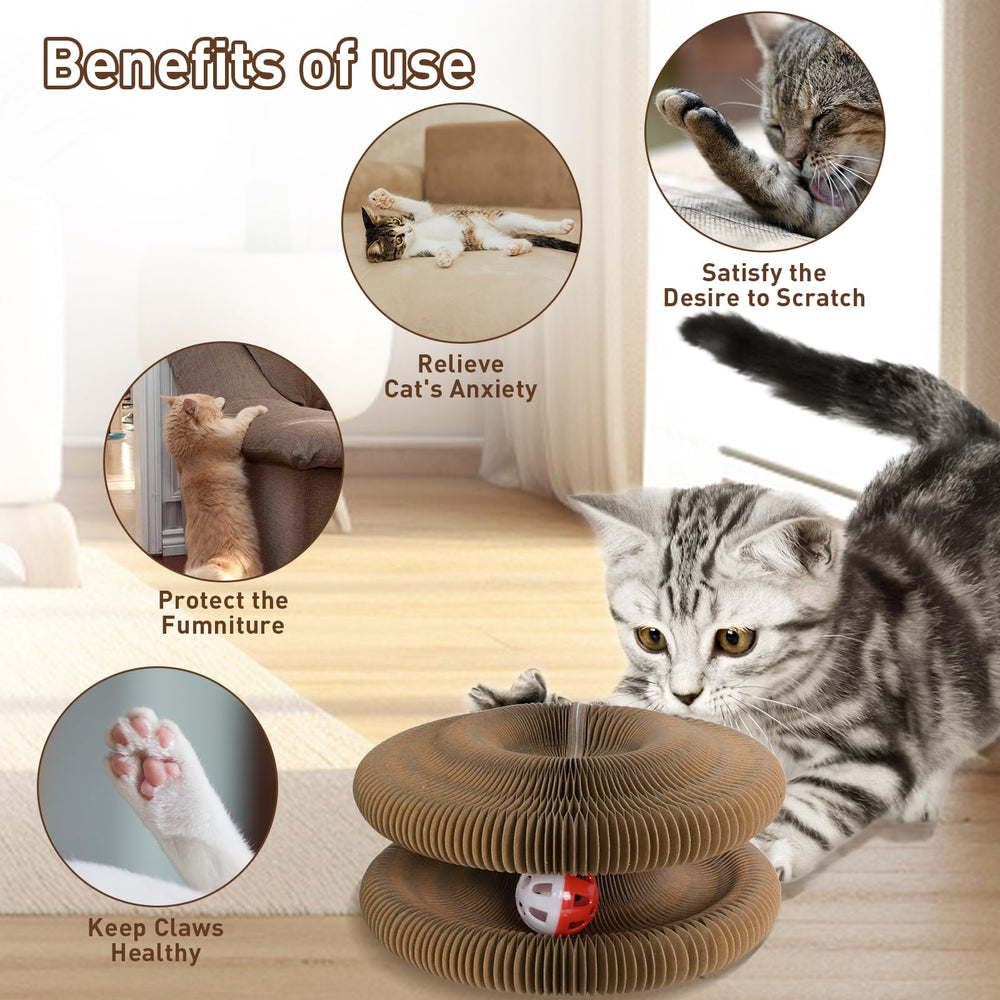 HivaolJoy indoor-friendly scratcher protects furniture from scratches.