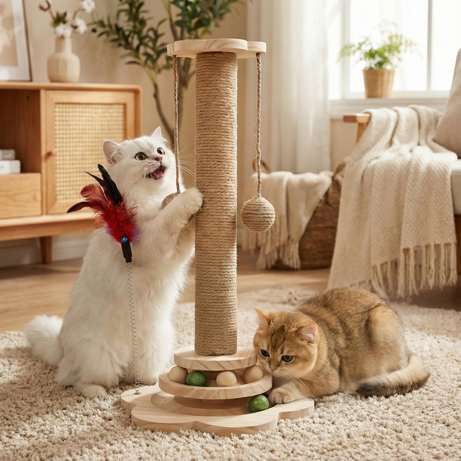 HivaolJoy solid wood base delivers stable, tipping-free play.