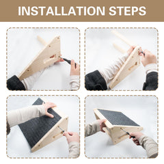 Hiyoo dog ramp easy assembly for quick setup in any room.