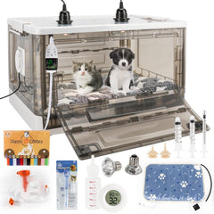 HKDQ Puppy Incubator temperature and humidity display for easy monitoring
