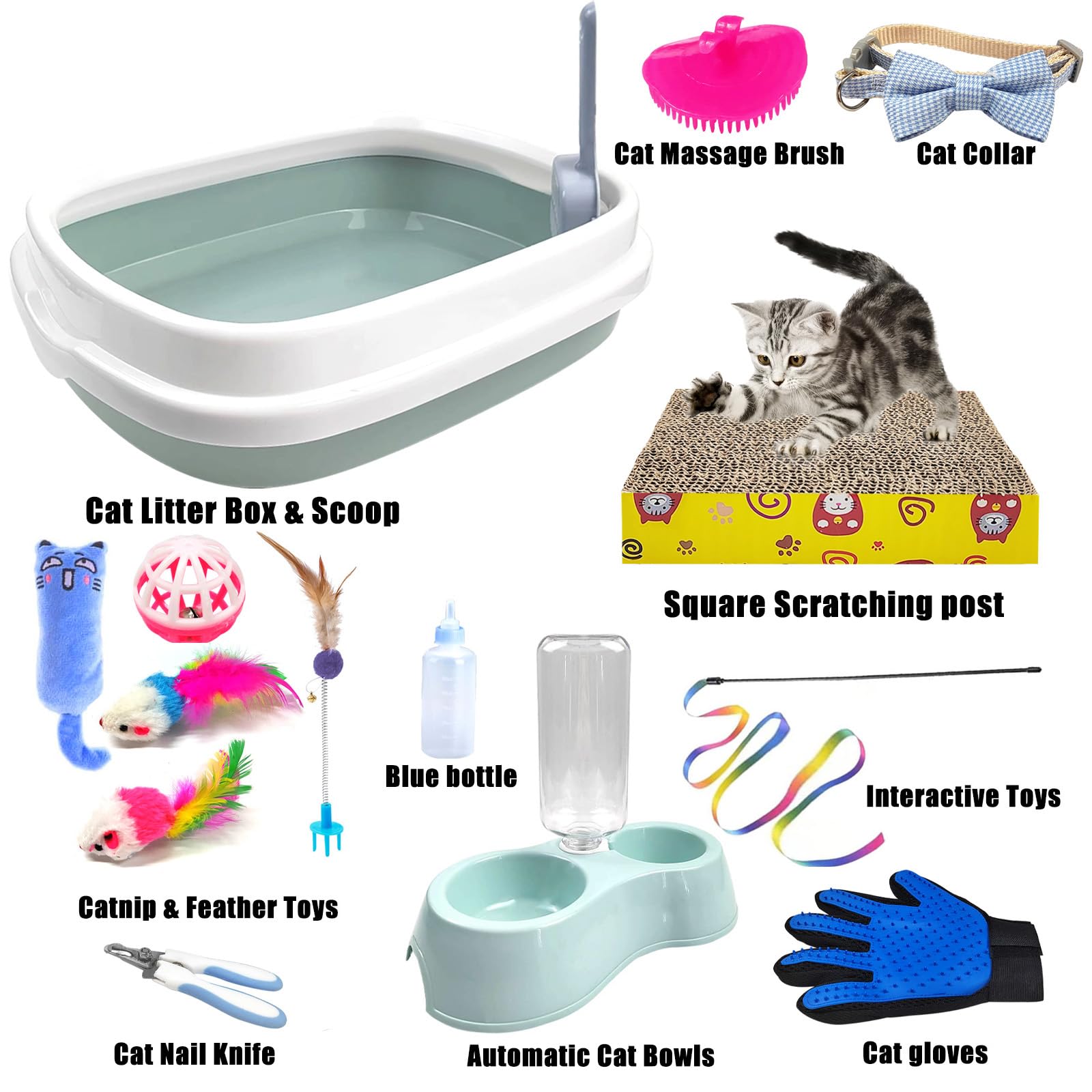 Hlimior kitten starter kit litter scoop speeds tidy waste removal.